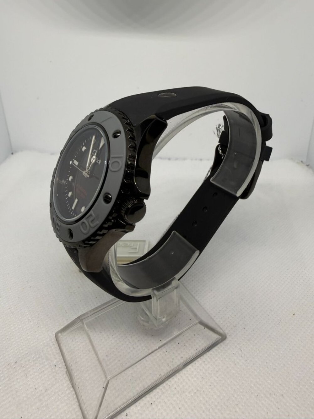 Freelook Aquamarina Mens Black Grey Diver Sport 41mm 100M Watch HA9035B/3 - Picture 3 of 11
